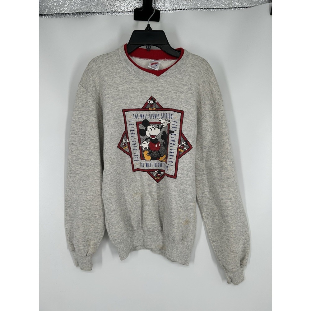 Vintage Disney‎ Mickey Mouse Crewneck Sweatshirt 90s Graphic Made In USA Medium